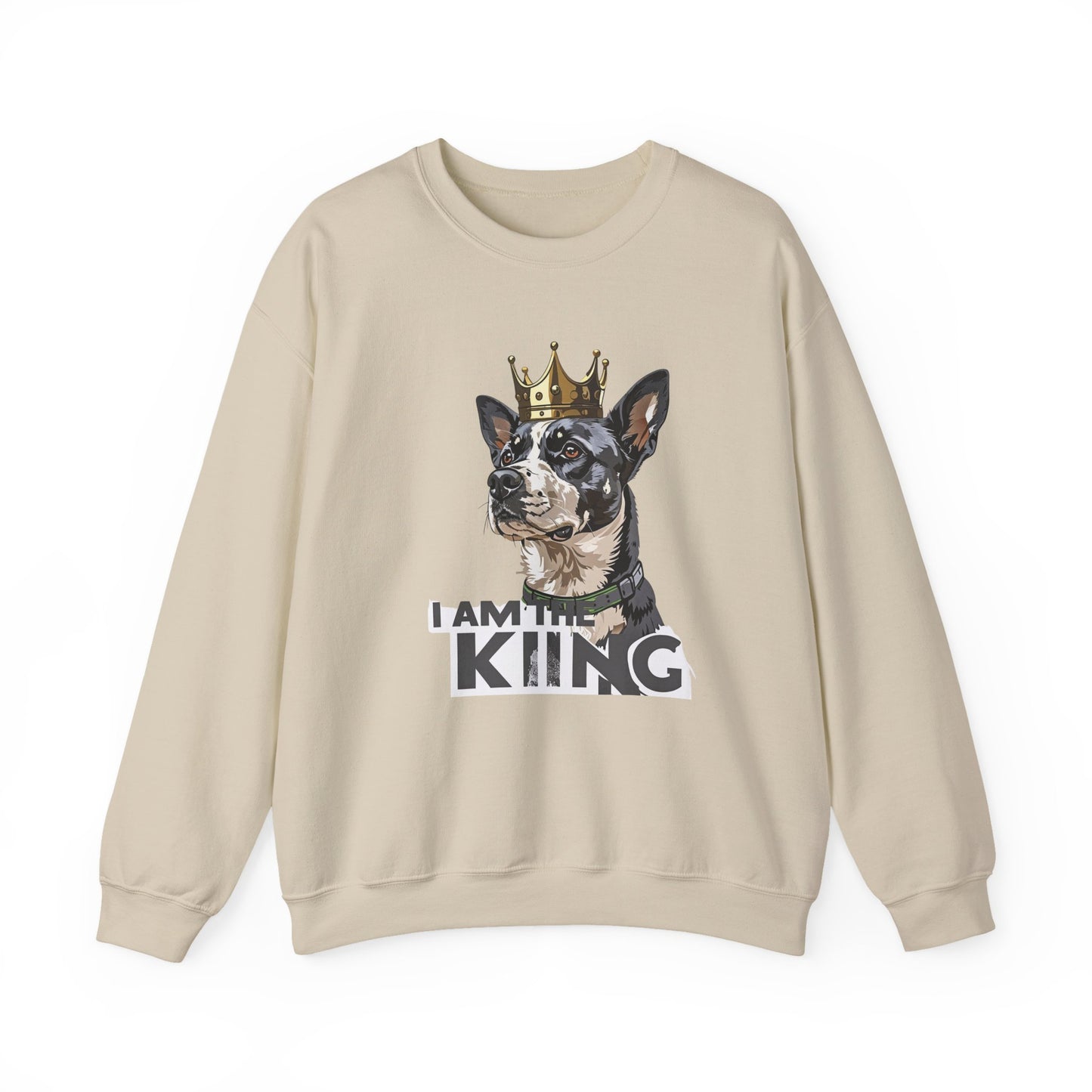 King Dog Crown Art Sweatshirt | Eco-Limited