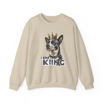 King Dog Crown Art Sweatshirt | Eco-Limited