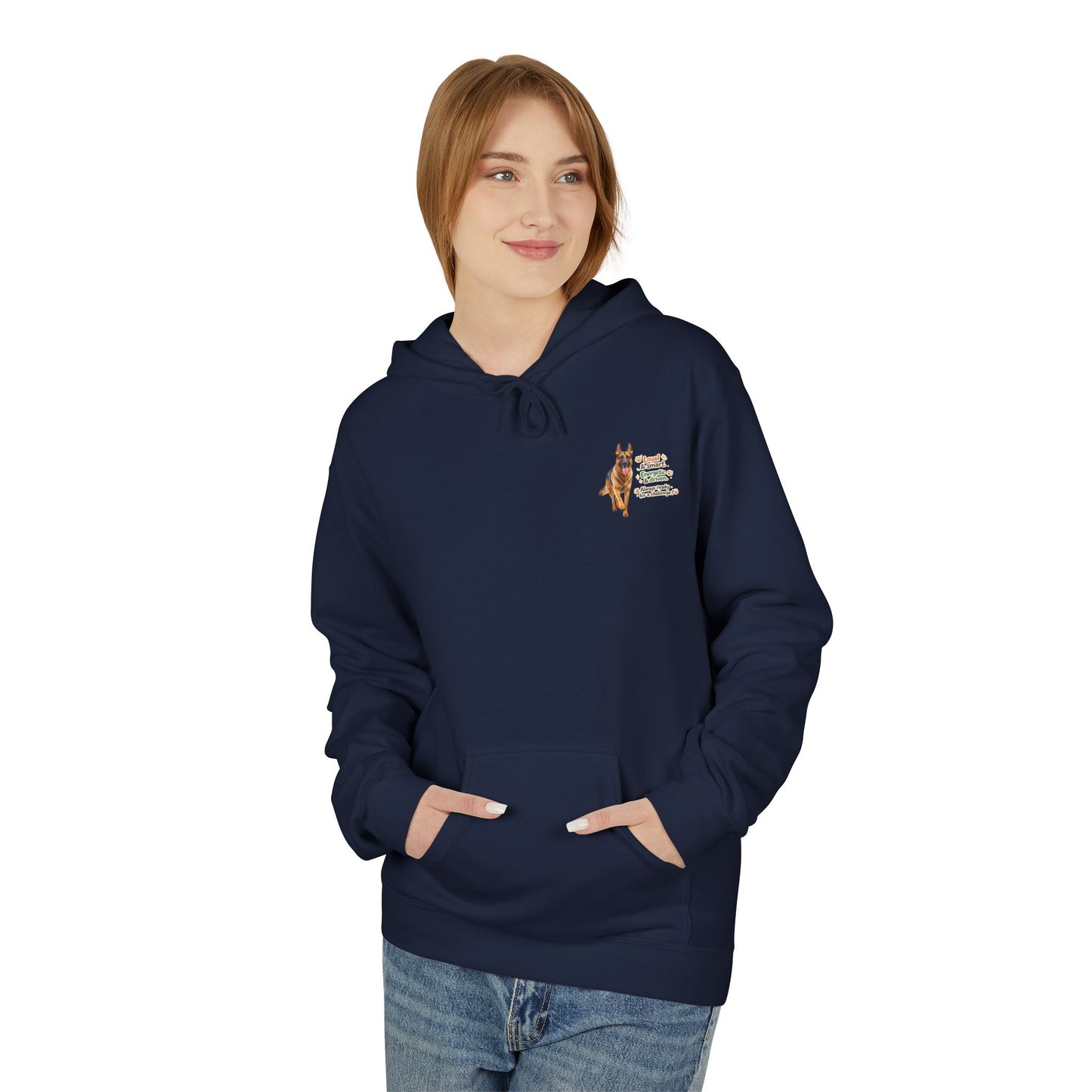 German Shepherd Character Hoodie | Eco-Limited