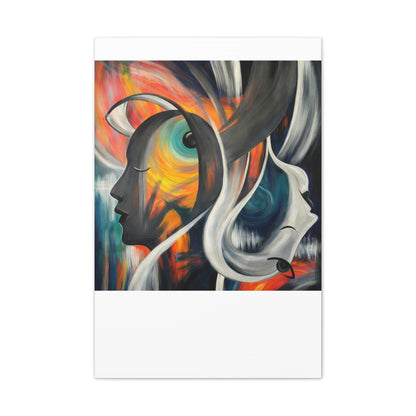 Abstract Expression Portrait Canvas | Eco-Limited