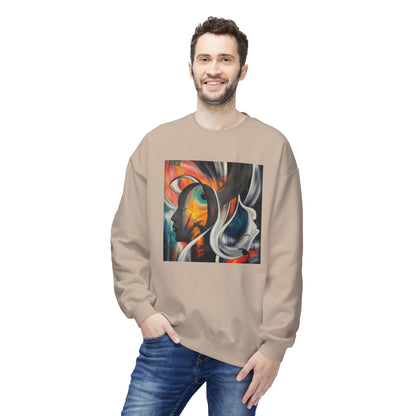 Abstract Expression Portrait Sweatshirt | Eco-Limited