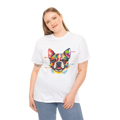 Colorful French Bulldog Art T-Shirt | Eco-Limited