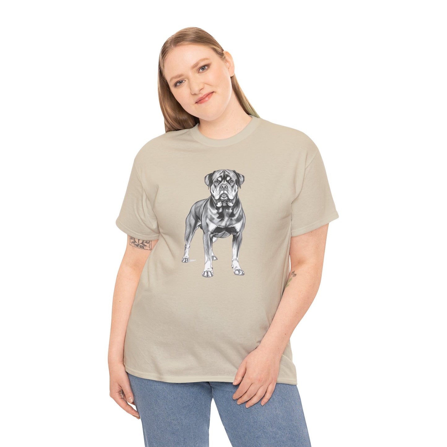 Rottweiler Sketch Minimal Art T-Shirt | Eco-Limited
