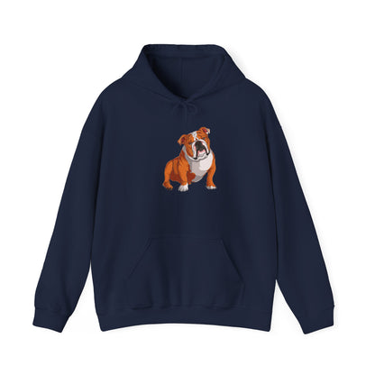 Cute English Bulldog Graphic Hoodie|Eco-Friendly - Limited