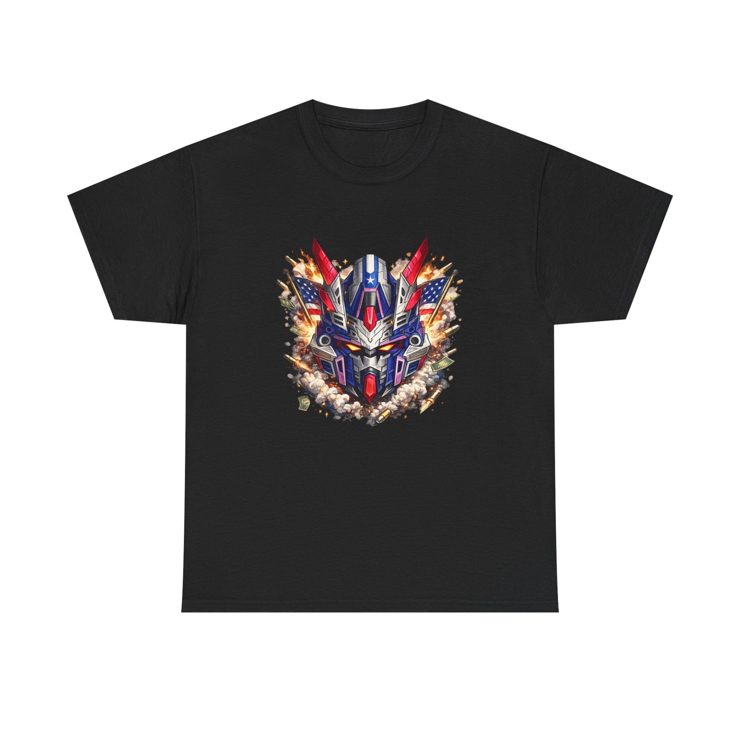 Patriot Mecha Helmet Graphic T-Shirt | Eco - Limited