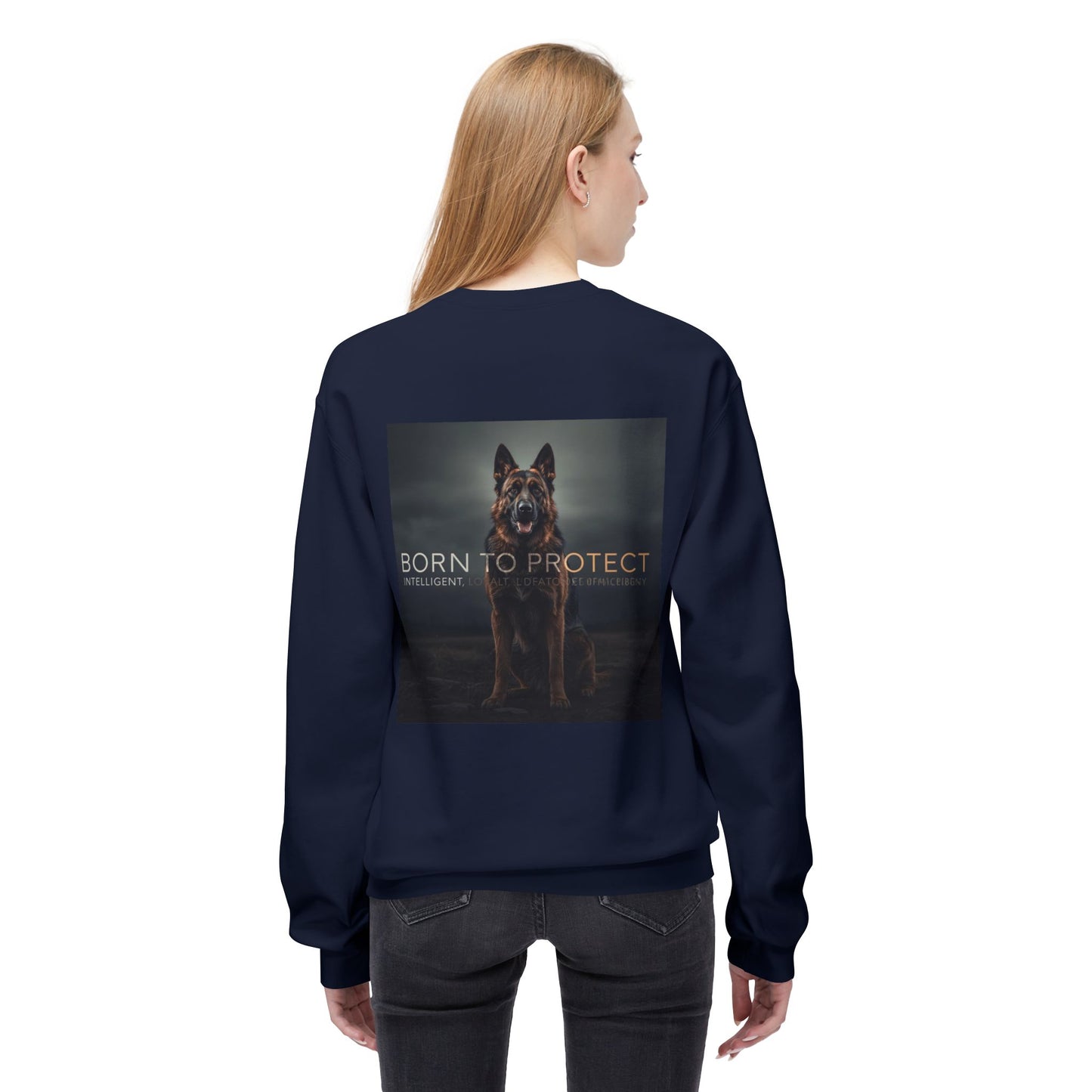 German Shepherd Born To Protect Sweatshirt | Eco-Limited