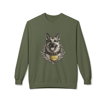 German Shepherd Ink Illustration Sweatshirt | Eco-Limited