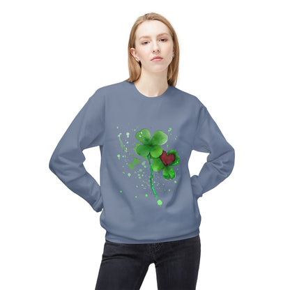 Lucky Love Clover Watercolor Sweatshirt | Eco-Limited