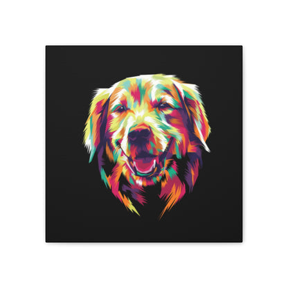 Color Burst Golden Smile Canvas | Eco-Limited