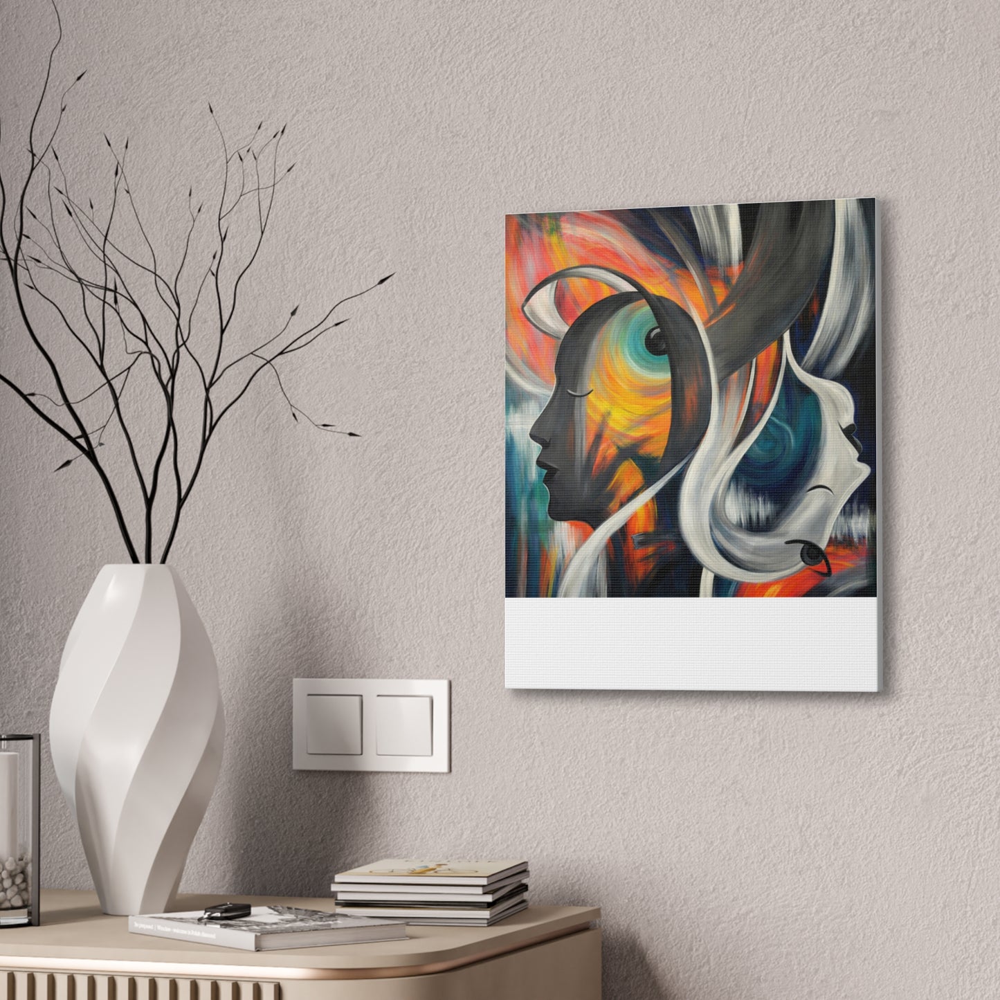 Abstract Expression Portrait Canvas | Eco-Limited