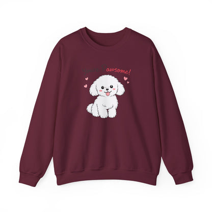 You're Awesome Puppy Graphic Sweater | Eco-Limited
