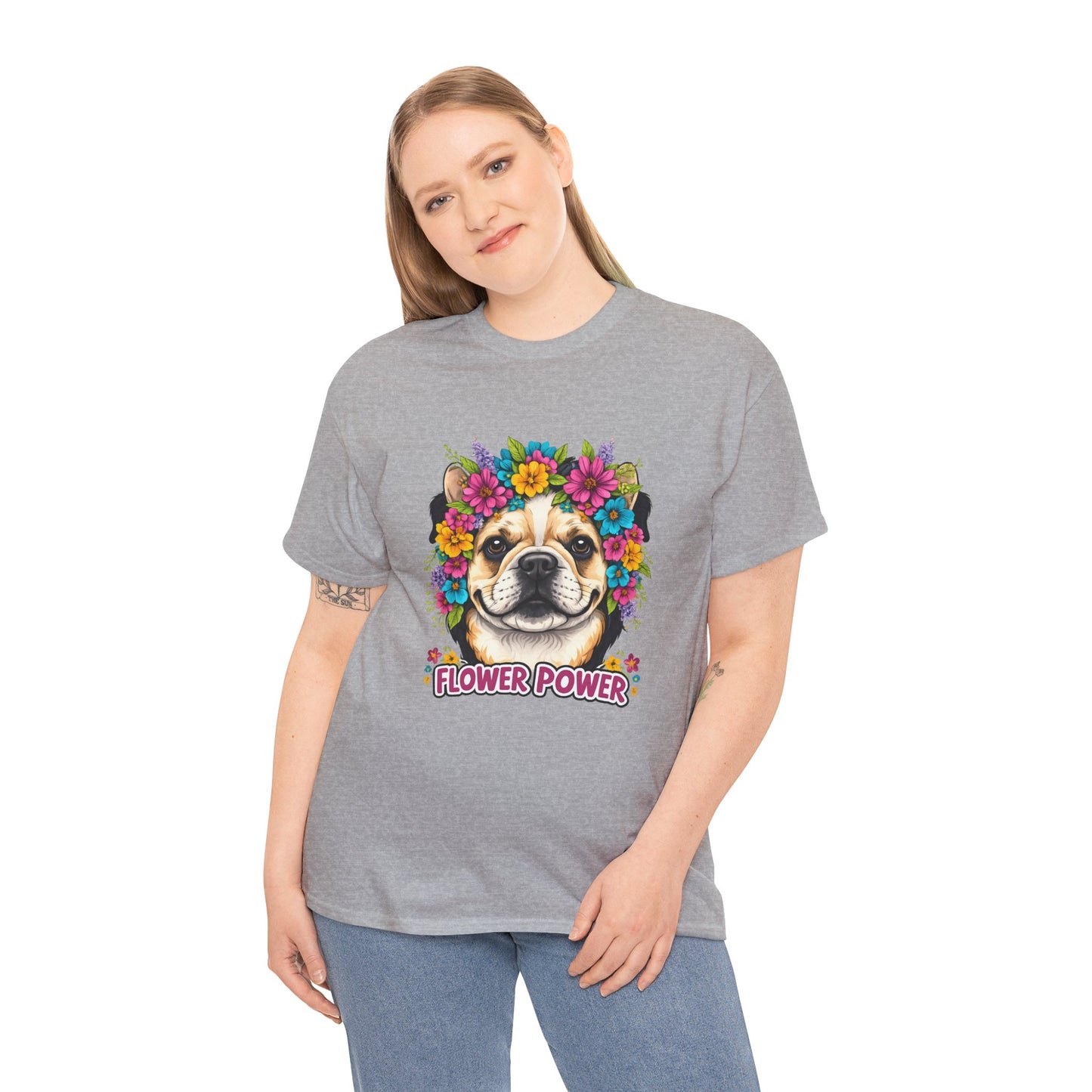Flower Power Vintage Dog T Shirt | Eco - Limited