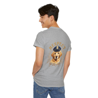 Respect The Paw Golden Retriever T-Shirt | Eco-Limited