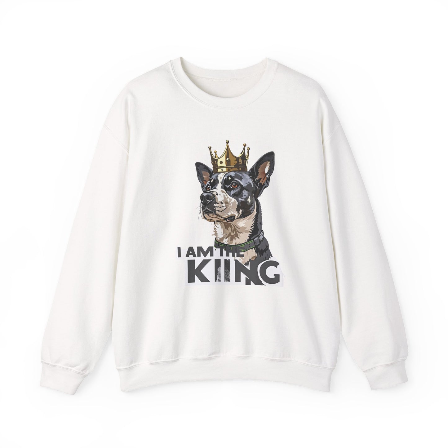 King Dog Crown Art Sweatshirt | Eco-Limited
