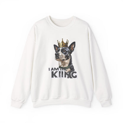 King Dog Crown Art Sweatshirt | Eco-Limited