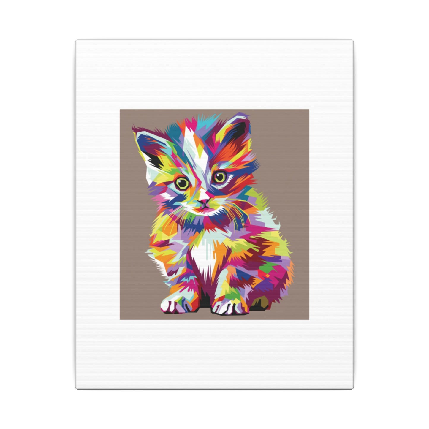 Vibrant Stretched Wall Art for Cat Lovers