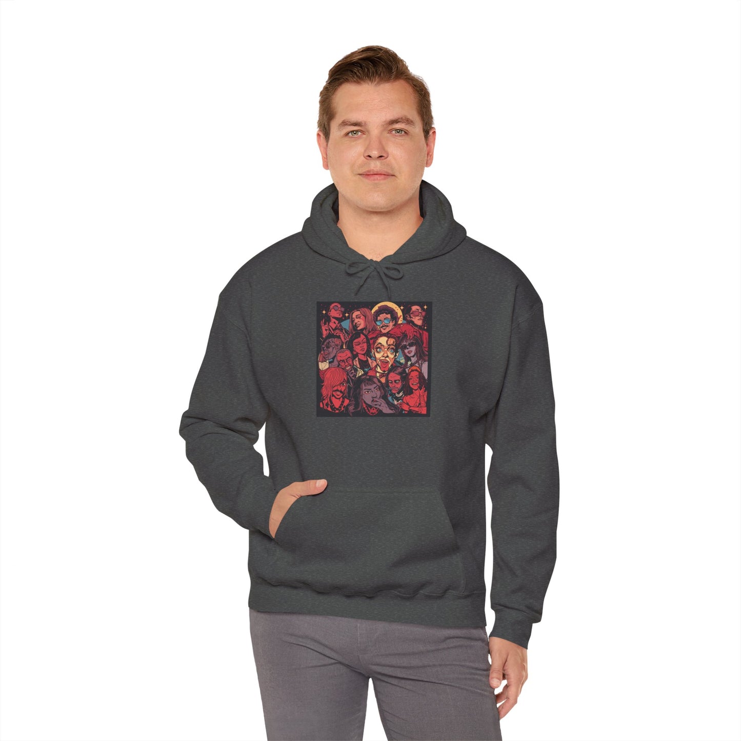Street Pop Art Hoodie Bold Graphic Urban Fashion Unisex Pullover