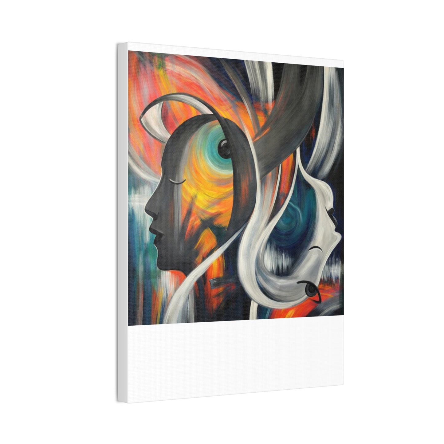 Abstract Expression Portrait Canvas | Eco-Limited
