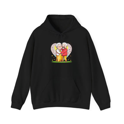 Heartwarming Elderly Couple Hoodie – Cozy Gift Style