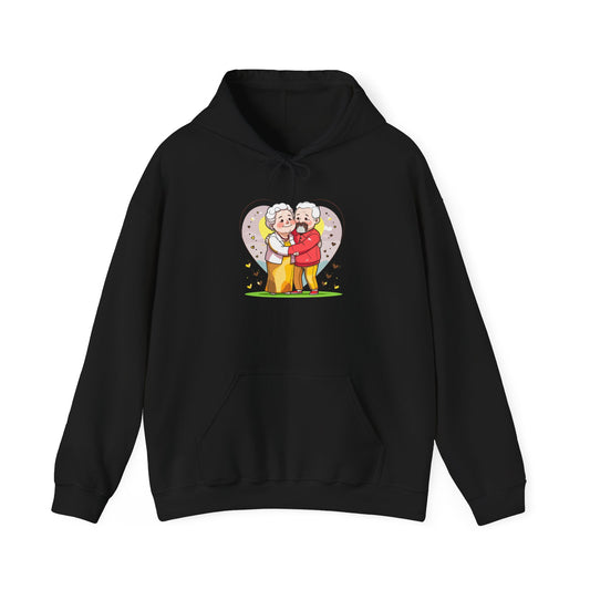 Heartwarming Elderly Couple Hoodie – Cozy Gift Style