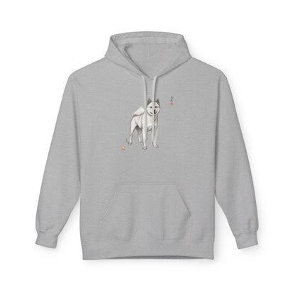 Korean Jindo Ink Illustration Hoodie | Eco-Limited