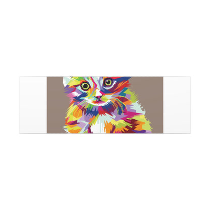 Vibrant Stretched Wall Art for Cat Lovers