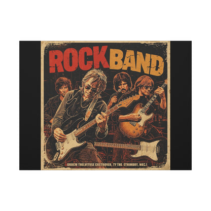 Rock Band Vintage Canvas Wall Art | Eco - Limited