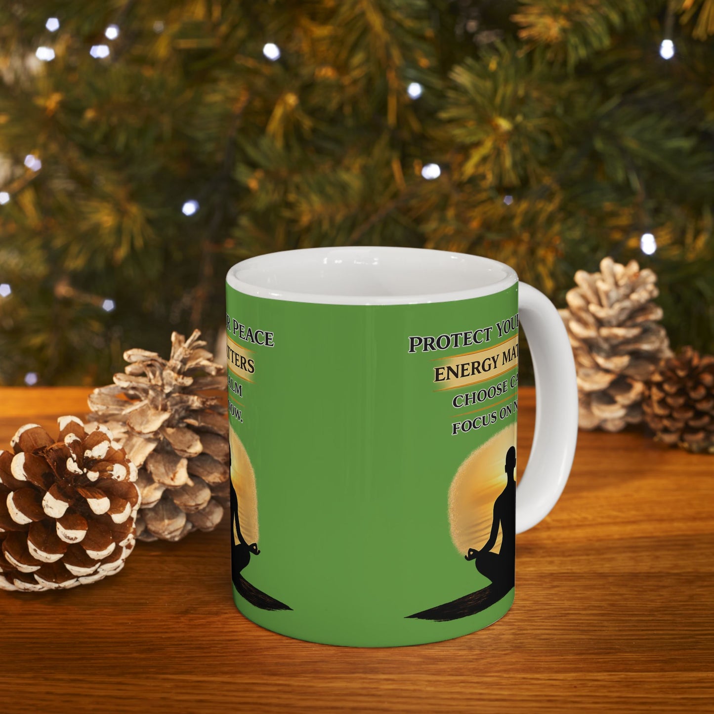 Protect Your Peace Mindfulness Ceramic Mug | Eco-Limited