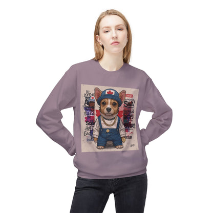 Lucky Street Pup Art Sweater | Eco-Limited