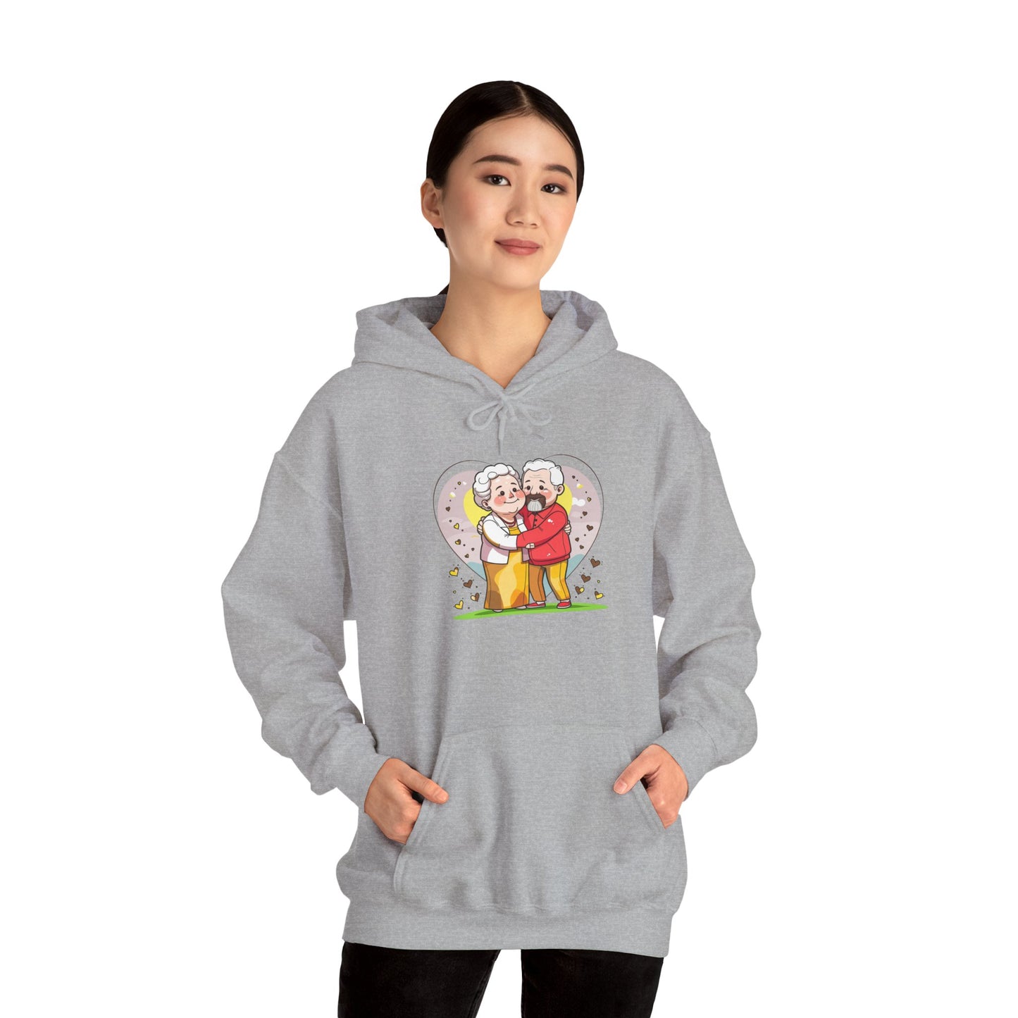Heartwarming Elderly Couple Hoodie – Cozy Gift Style