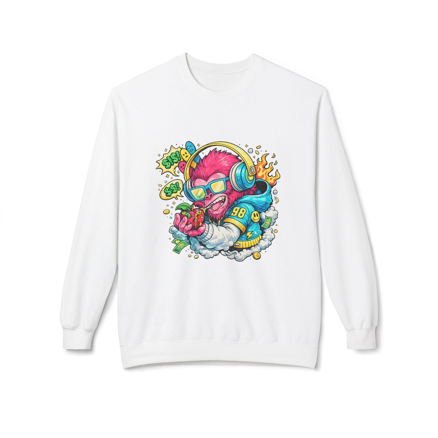 Juicy Vibes Monkey Graphic Sweater | Eco - Limited