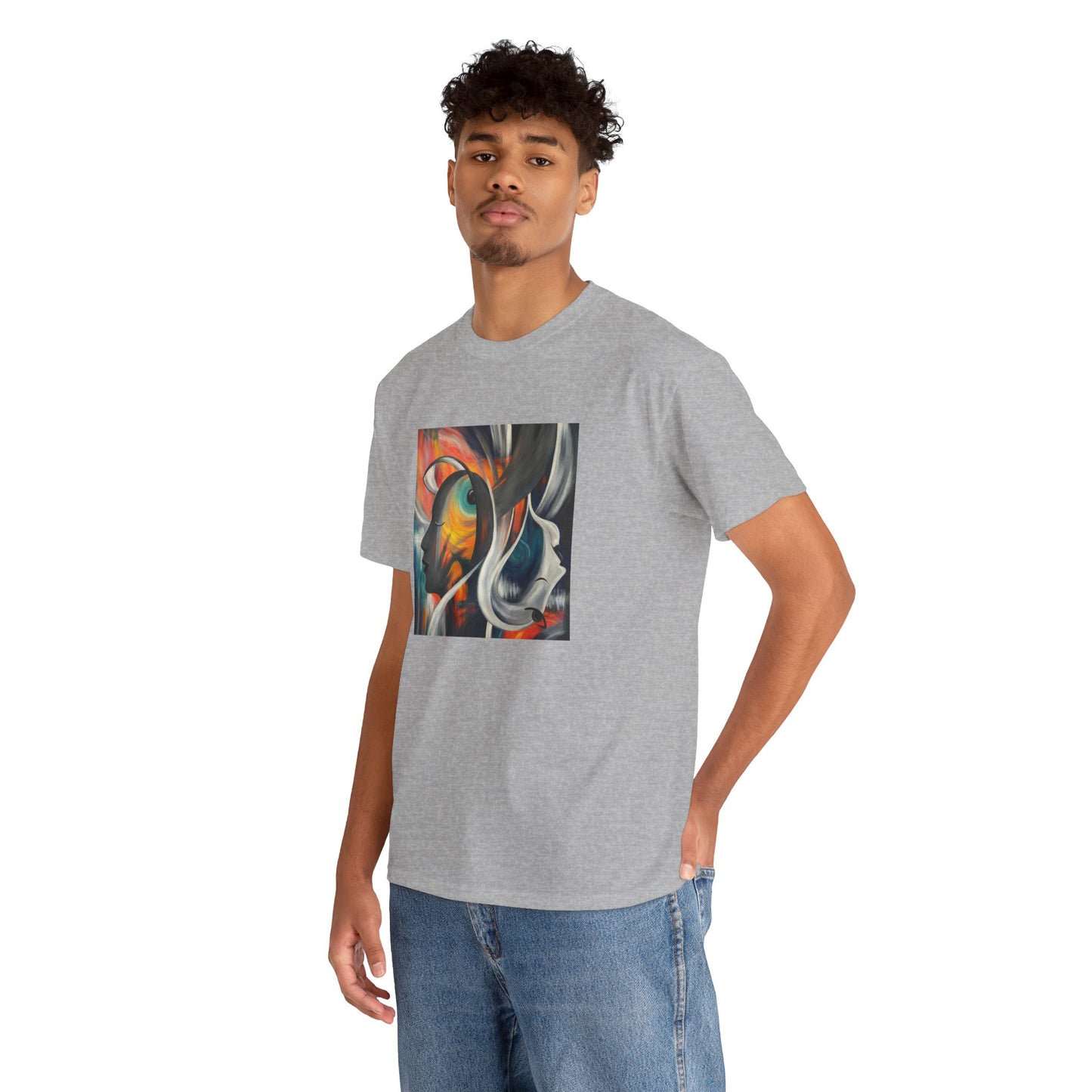 Abstract Expression Portrait T-Shirt | Eco-Limited
