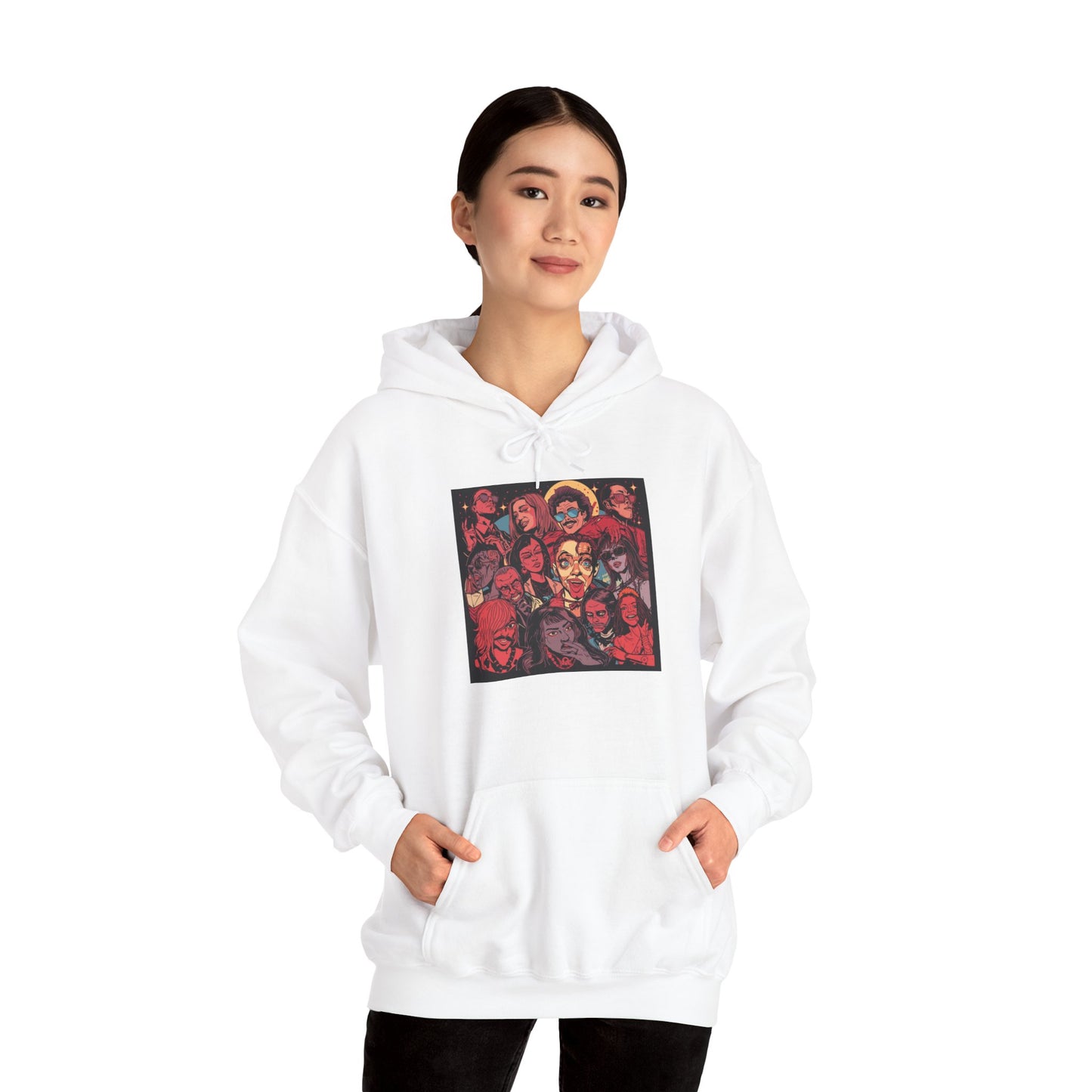 Street Pop Art Hoodie Bold Graphic Urban Fashion Unisex Pullover