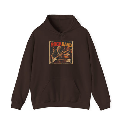 Rock Band Vintage Collage Hoodie | Eco-Limited