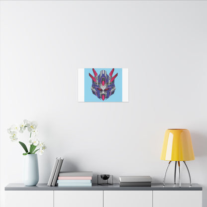 Mecha Warrior Helmet Organic Canvas