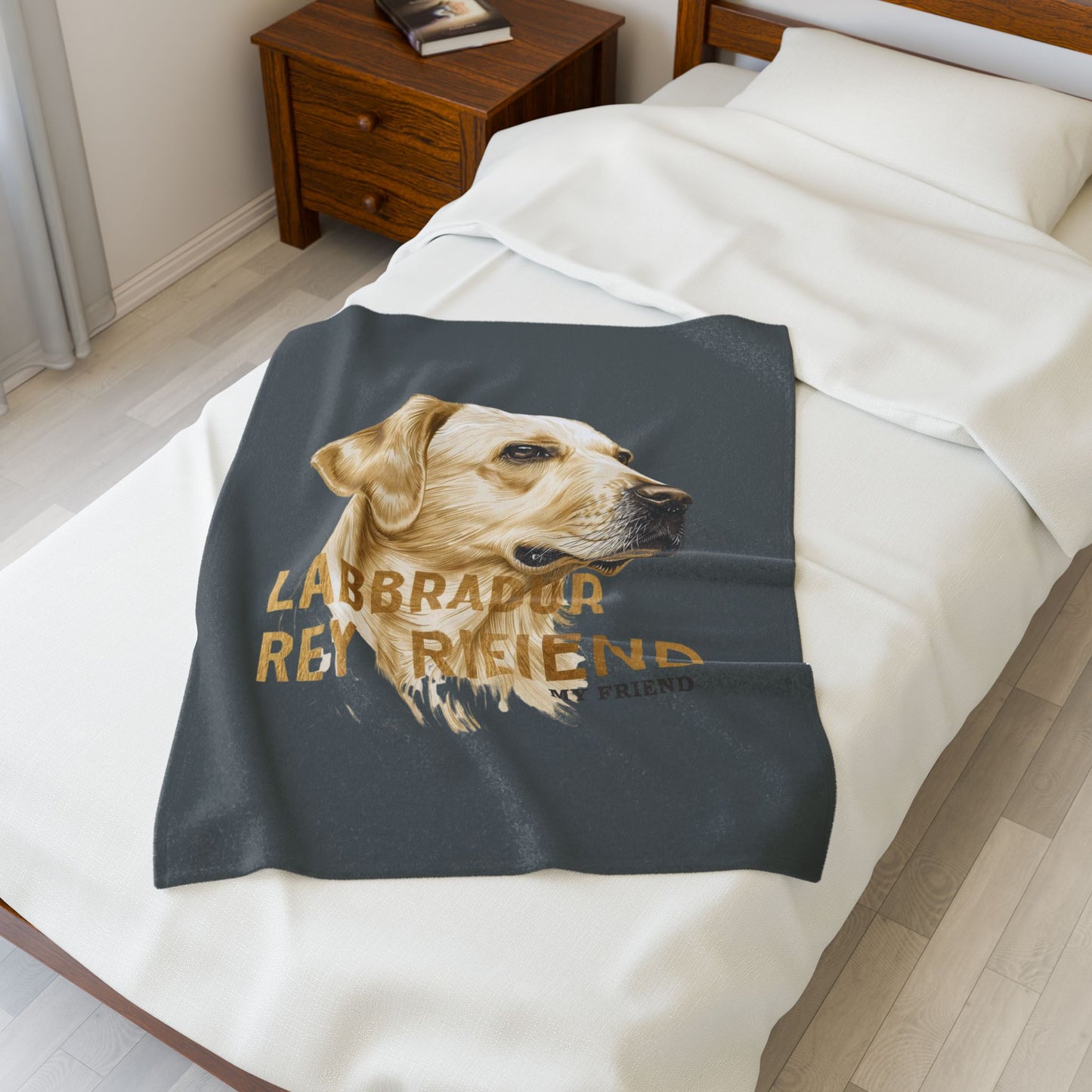 Labrador Retriever My Friend Blanket | Cozy Home Edition