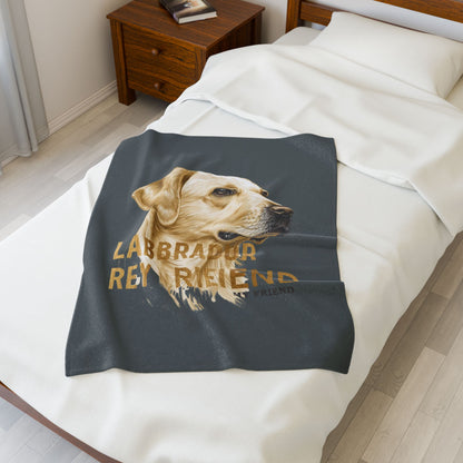 Labrador Retriever My Friend Blanket | Cozy Home Edition