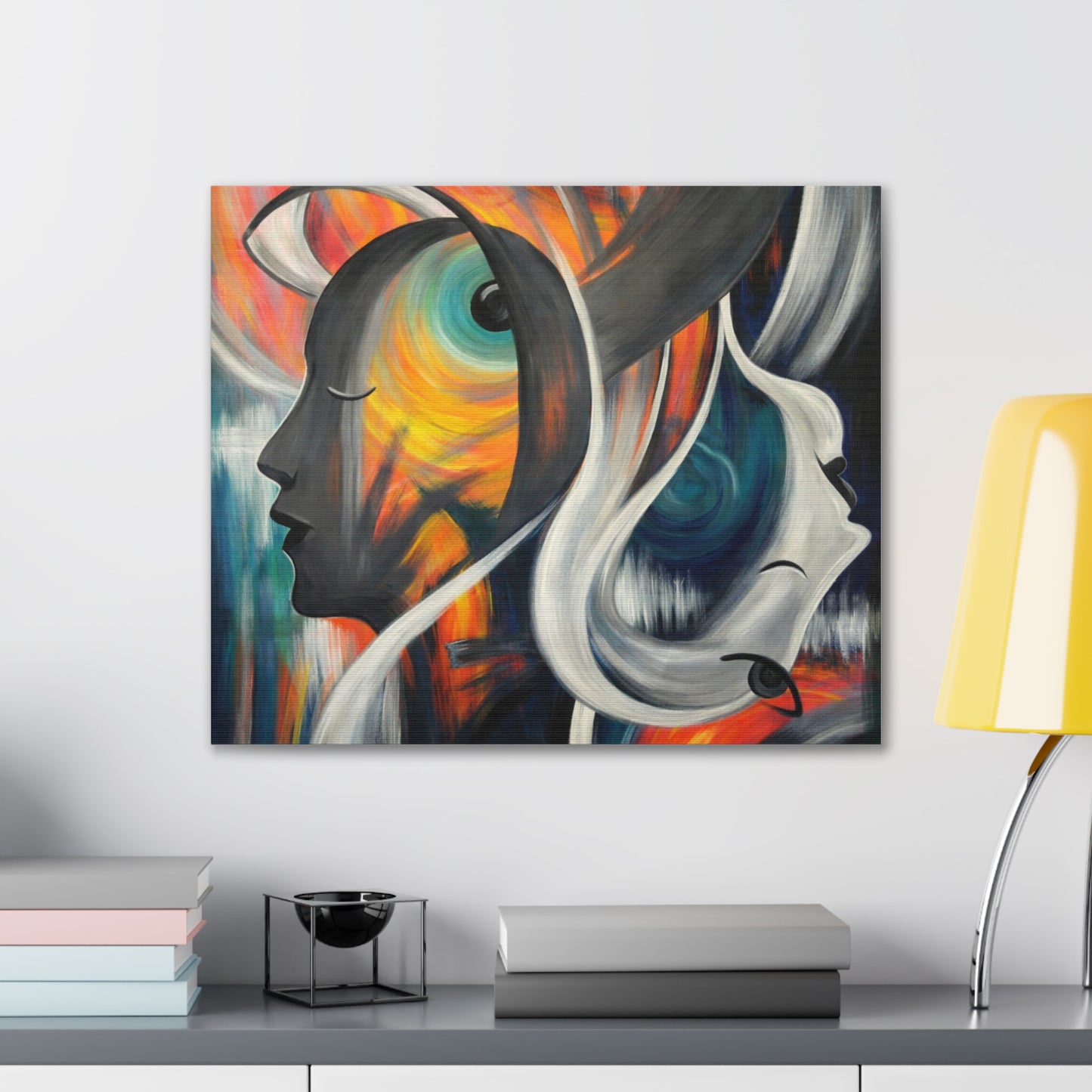 Abstract Expression Portrait Canvas | Eco-Limited