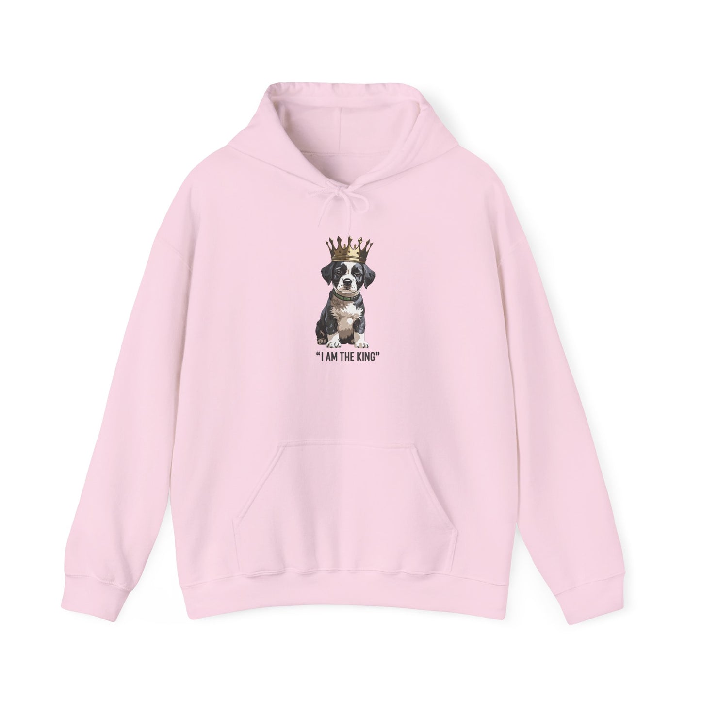 “I Am The King” Crowned Puppy Graphic Hoodie|Eco-Limited