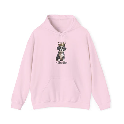“I Am The King” Crowned Puppy Graphic Hoodie|Eco-Limited