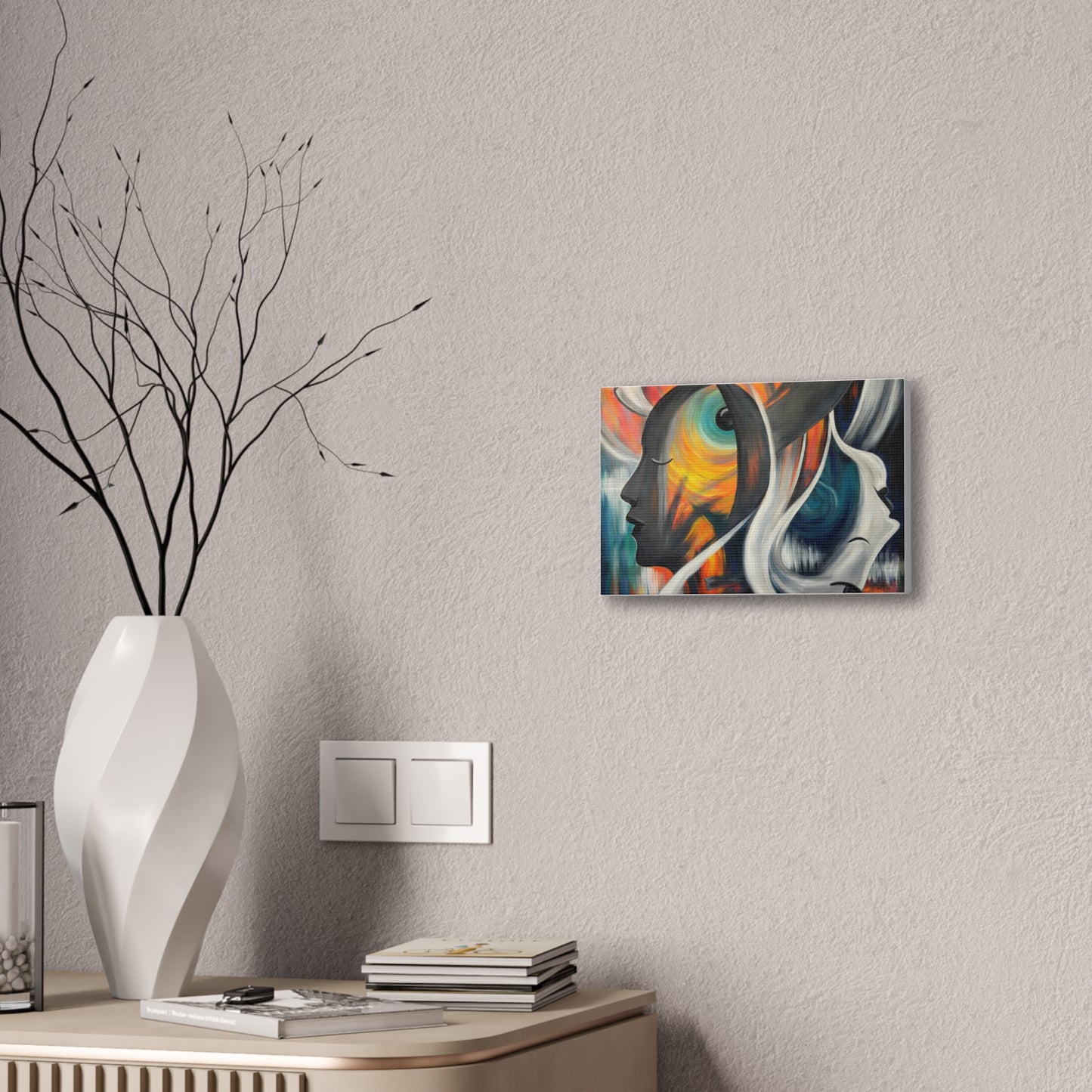 Abstract Expression Portrait Canvas | Eco-Limited