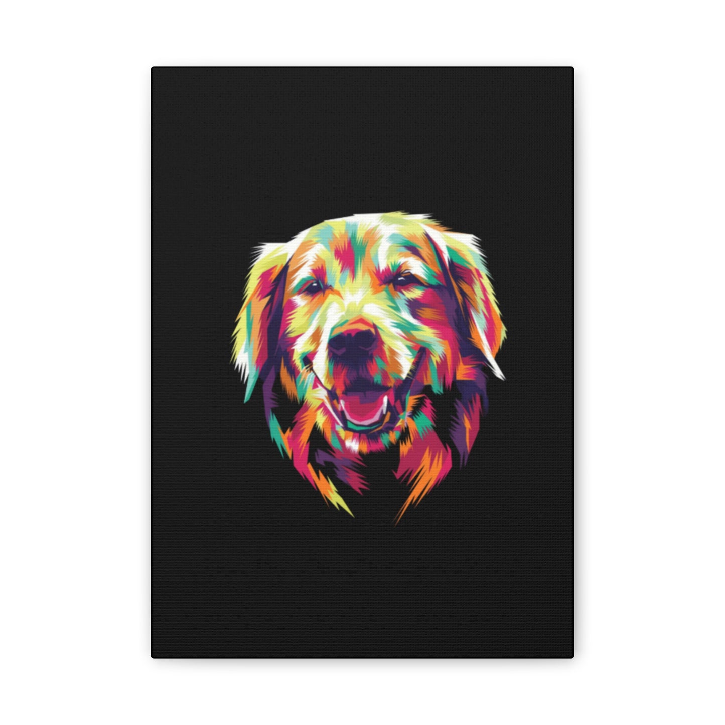 Color Burst Golden Smile Canvas | Eco-Limited