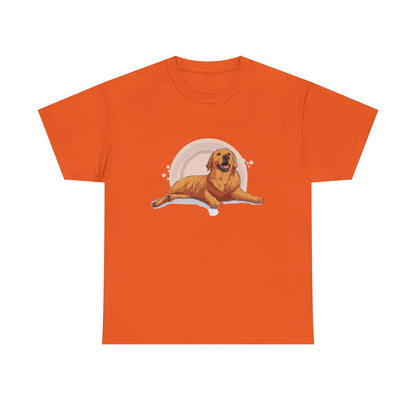 Golden Retriever Graphic Relaxed Tee|Eco-Friendly - Limited