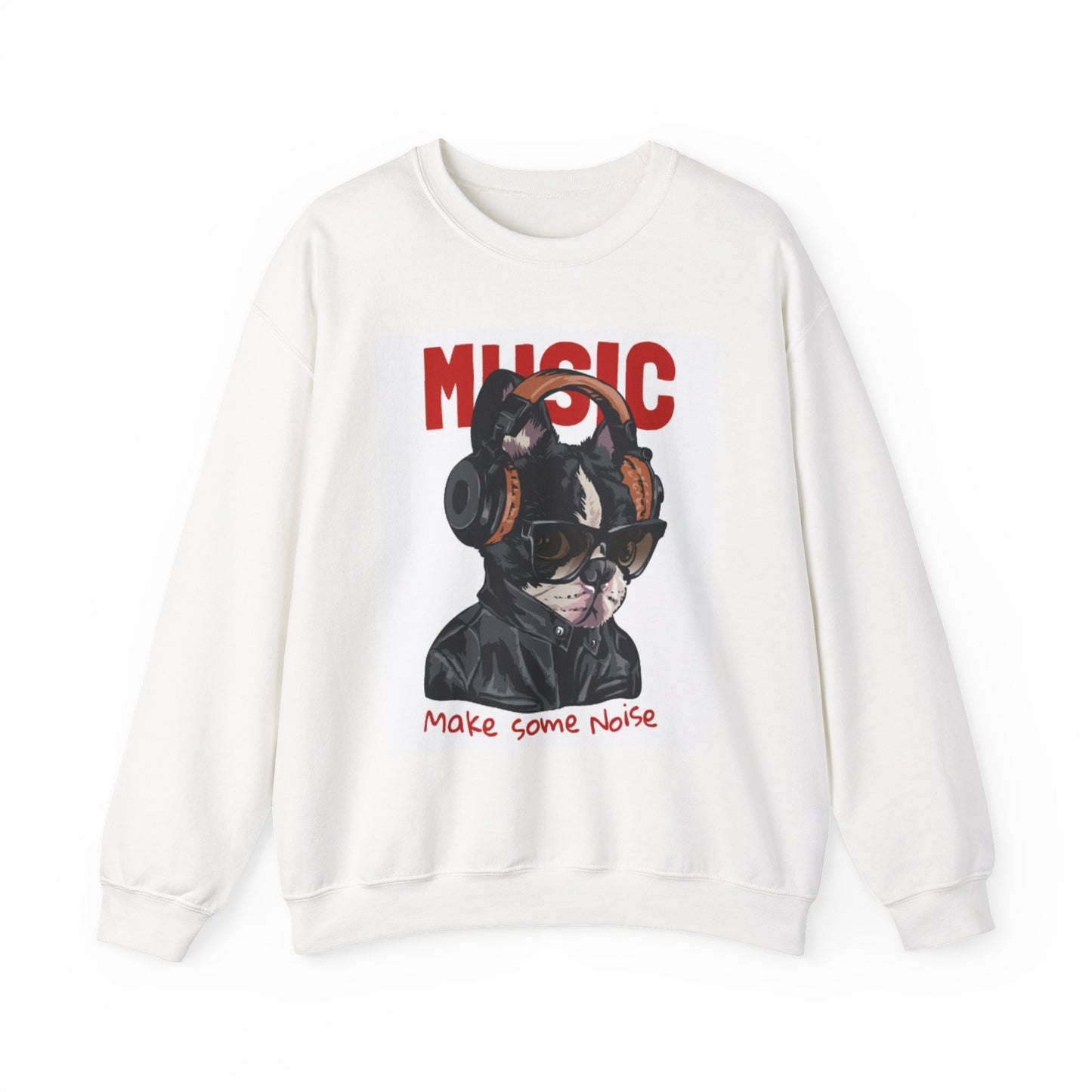 Music Dog “Make Some Noise” Graphic Sweatshirt | Eco-Limited