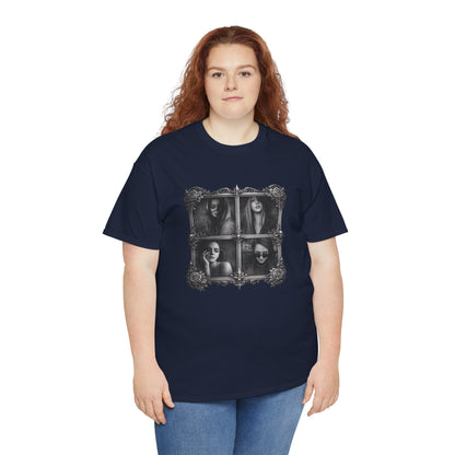 Framed Silence Portrait T-Shirt | Eco-Limited
