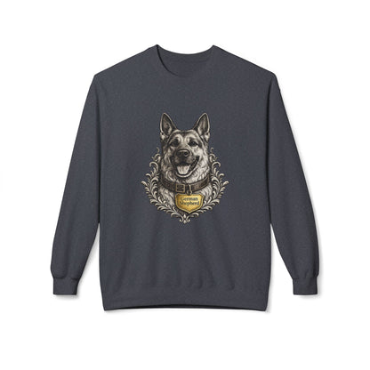 German Shepherd Ink Illustration Sweatshirt | Eco-Limited