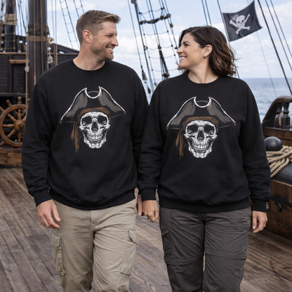 Pirate Skull Graphic Sweatshirt | Eco-Limited