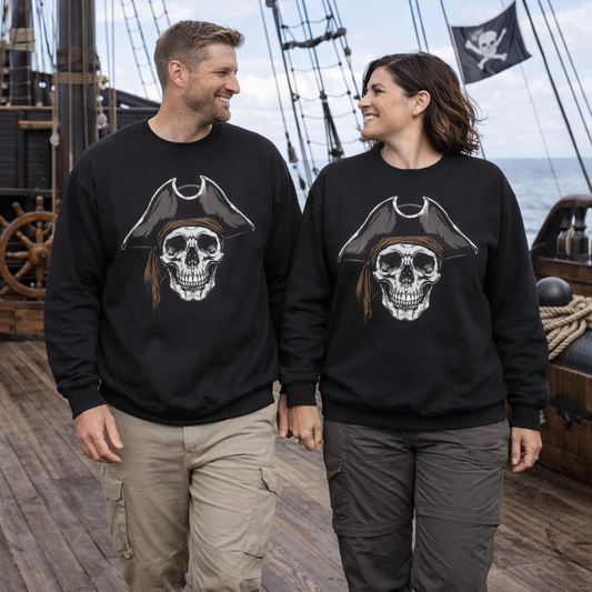 Pirate Skull Graphic Sweatshirt | Eco-Limited