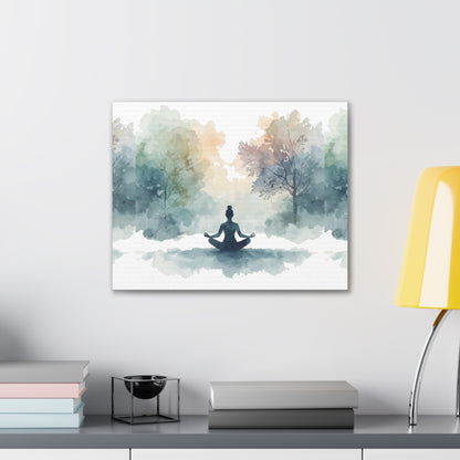 Peace Within Meditation Canvas Wall Art | Eco-Limited