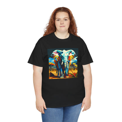 Colorful Elephant Art T-Shirt | Eco-Limited
